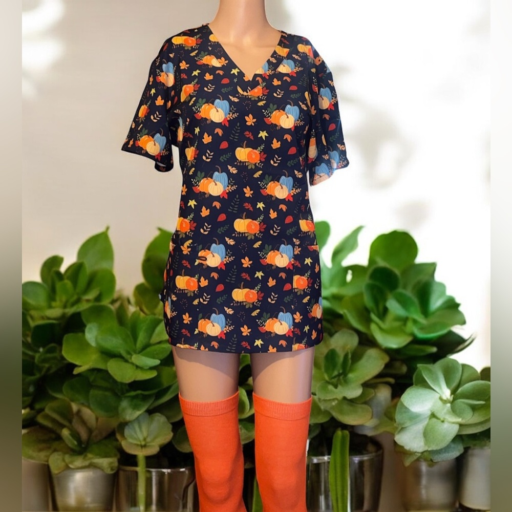 Vibrant Orange Thigh-High Socks - Picture 3 of 5